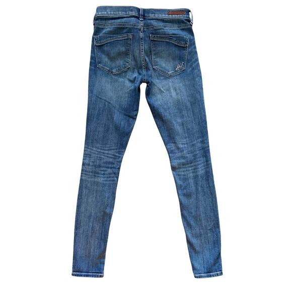 Express Jeans Womens size 0R 0 Blue legging skinny mid rise Preppy Bodycon - Picture 12 of 13